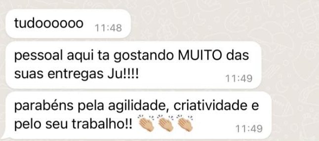 WhatsApp pessoal aqui tá gostando muito